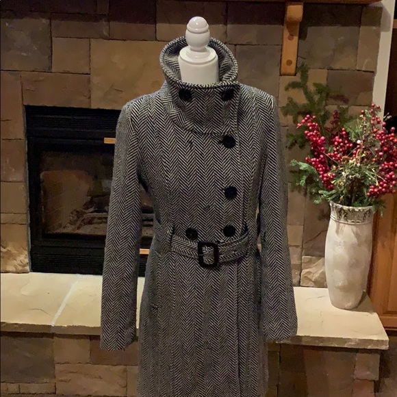 Guess Jackets & Blazers - Guess wool ploy blend fitted coat
